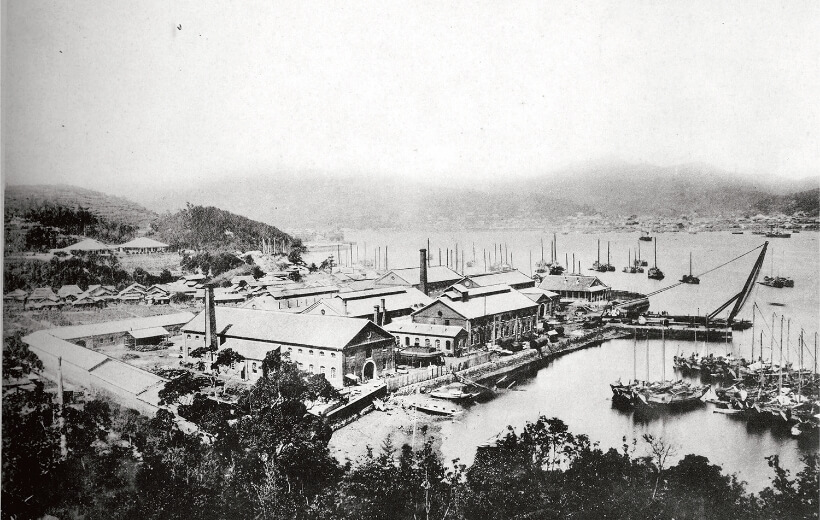 1885年的長(zhǎng)崎造船廠